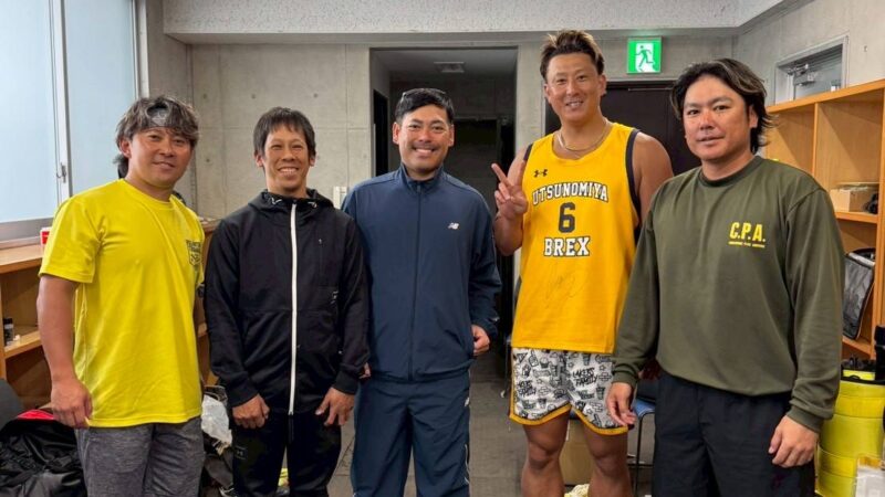 プロ野球の自主トレのお手伝いに行ってきました！