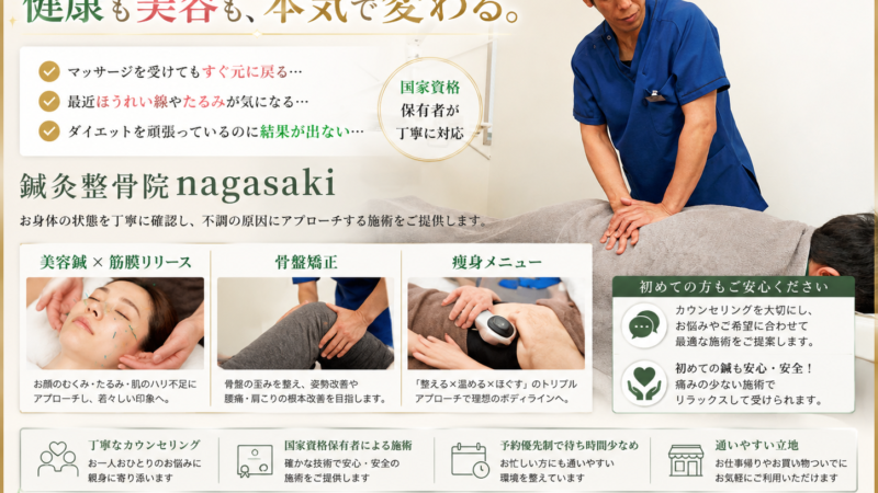 その肩こりやお顔のお悩み、我慢していませんか?
