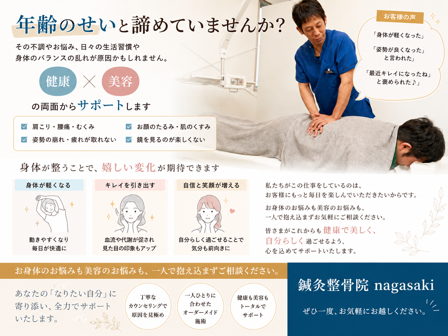 身体の痛み、歳のせいだと思っていませんか?