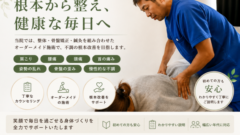 「どこへ行っても良くならない…」そんなお悩みはありませんか?