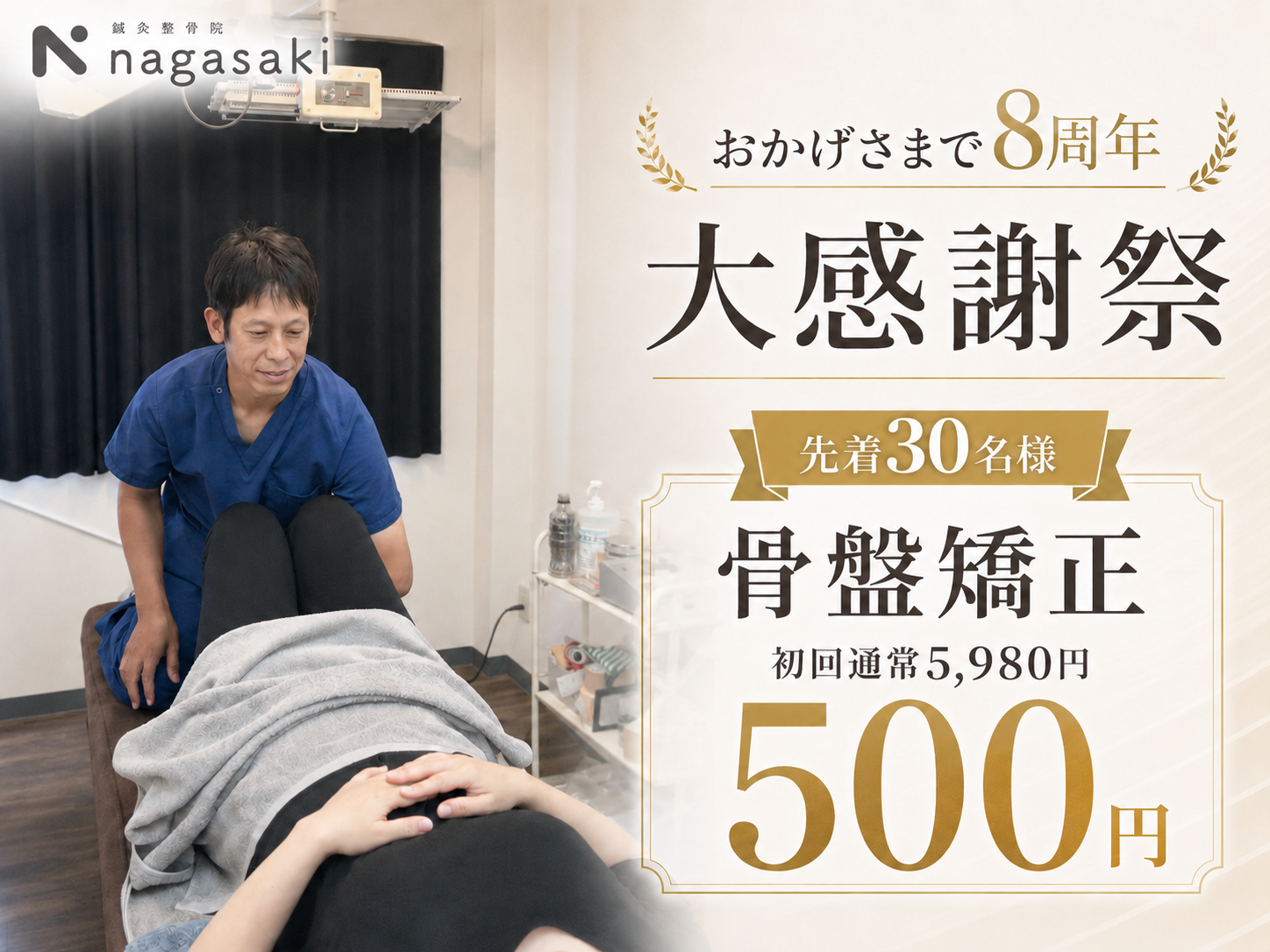 おかげさまで開業8年です!